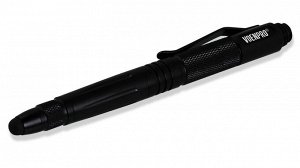 Тактическая ручка со стилусом чёрная №6