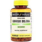 Mason Natural, Гинкго Билоба, 180 капсул