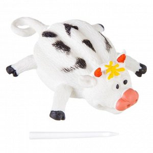 Чудики Bondibon Шар надувной «ЛЕТАЮЩИЕ ЖИВОТНЫЕ» корова, BLISTER CARD 15,2x5х22,9 см