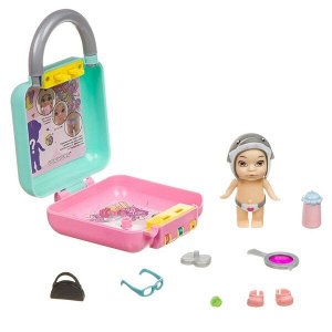 Набор игровой Bondibon куколка OLY в шапочке с животным  и аксессуарами в чемоданчике на кодовом зам