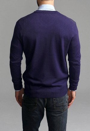 Джемпер мужской GREG G124-Oxford (фиолетовый)