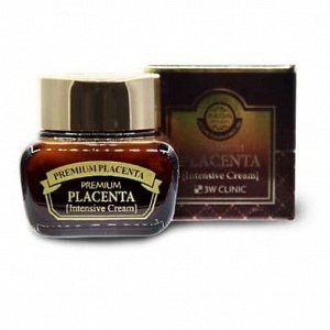 3W CLINIC Крем для лица Premium Placenta Intensive Cream, 50 мл