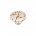 Ручка кнопка Ceramics 011, керамическая, белая с текстурой