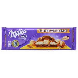 Шоколад Милка Wholenut Caramel 300 г 1уп.х 12 шт.