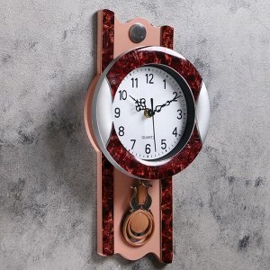 Часы настенные, серия: Маятник, "Элея", 17.5х35 см