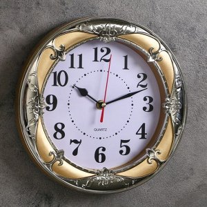 Часы настенные, серия: Классика, "Ева", 24 х 24 см, в ассортименте