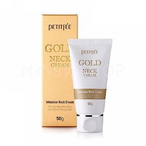 Petitfee Омолаживающий крем для шеи с золотом Gold Neck Cream