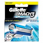 Сменные кассеты для бритья Gillette Mach3 Turbo, 2 шт