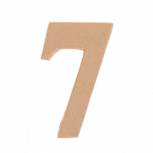 Основа для творчества и декорирования из папье-маше «Цифра семь» 11 ? 6.4 ? 1.2 см