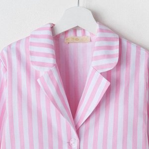 Рубашка, (сорочка), женская, KAFTAN, "Beautiful", цв., белый/розовый.