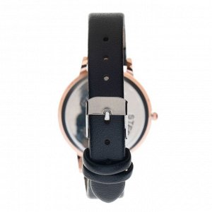 Часы наручные женские "Аларо", d=3.5 см, чёрный ремешок