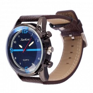 Часы наручные мужские "Бастленд", ремешок экокожа, d=5 см , микс
