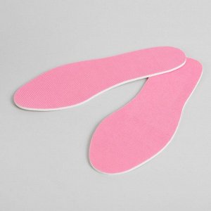 Стельки для обуви, универсальные, 26-36 р-р, пара, цвет розовый