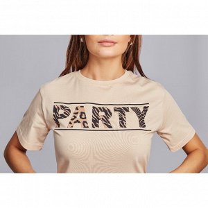 Футболка женская KAFTAN "Party", бежевый, р-р 48-50