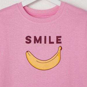 Футболка женская KAFTAN "Smile", розовый, р-р 40-42