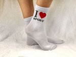 Женские носки &quot;I love sport&quot;