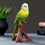 Подвесной декор &quot;Зеленый попугай&quot; 9,7х8х16,5см