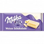 Шоколад Milka White Chocolate 100гр(плитка)