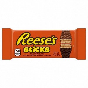 Шоколадный батончик Reese's Sticks Wafer Bars, 42 г