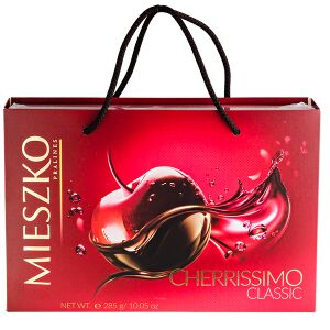 Конфеты MIESZKO CHERRISSIMO CLASSIC 285 г в подарочной сумочке 1 уп.х 7 шт.