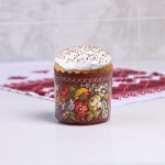 Форма бумажная для кулича «Жостово», 70*60 мм, МИКС
