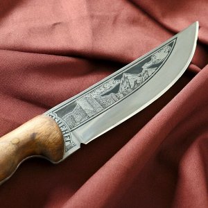 Кизляр Нож туристический &quot;Печенег&quot; вощеный орех, сталь 40х13