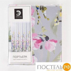 Штора портьерная Этель "Акварель" цв.розовый, 250*265см, пл. 210 г/м2, 100 п/э   4292660