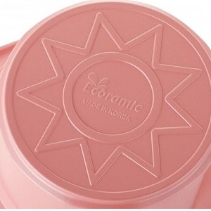 Кастрюля Ecoramic 20 см (розовая) с каменным антипригарным покрытием