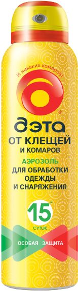 Дэта Аэрозоль 150 мл от КЛЕЩЕЙ и комаров 15 суток (1/12)