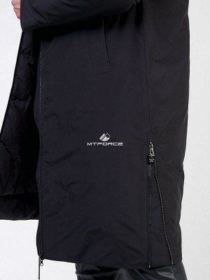 Женская зимняя классика куртка большого размера черного цвета 114-935_701Ch