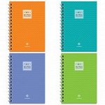 Записная книжка А6 96л. на гребне &quot;Моноколор. My notes&quot;, твердая обложка