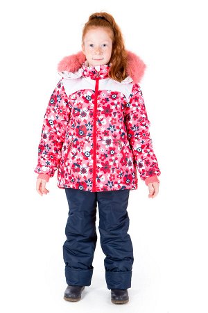 Комплект зимний для девочки, синтепон - куртка 300 гр, полукомбинезон 200 гр.