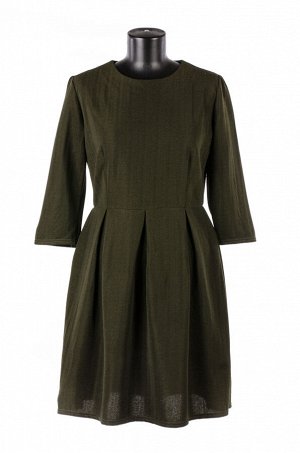 Женское платье миди зеленое 6412 размер 46
