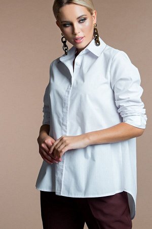 Блуза А-силуэта из хлопка (Б-118-1)