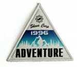 Светоотражающая нашивка треугольная 35 х 35 мм №2 &quot;Adventure 1996&quot;