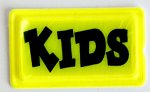Светоотражающая нашивка-катафот &quot;Kids&quot; люминисц. желтый 38х23 (уп. 10 шт.)