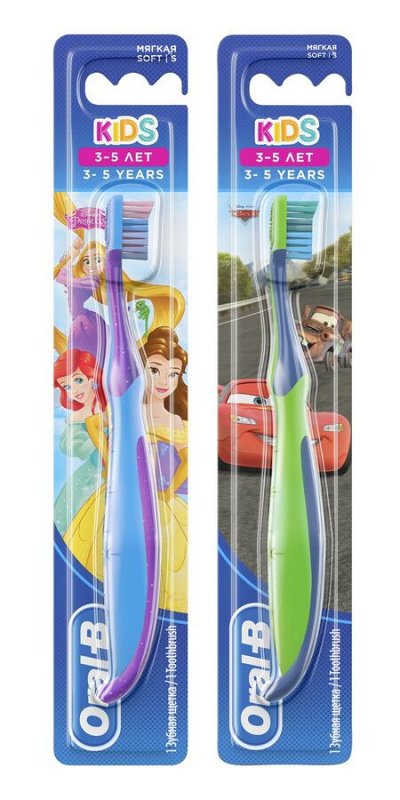 Зубная щетка ORAL-B  Kids для детей (3-5) Soft1шт