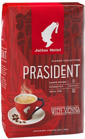 Кофе в зернах Юлиус Майнл Президент Классическая коллекция 0,5кг