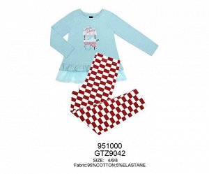 Детская пижама для девочек "Индефини" (Арт.951000-GTZ9042)