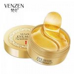 ГИДРОГЕЛЕВЫЕ ПАТЧИ ПОД ГЛАЗА С БИО ЗОЛОТОМ И СПИРУЛИНОЙ (60ШТ.), VENZEL