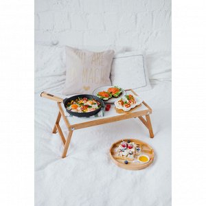 Столик для завтрака "Ренессанс", 50х30 см, цвет итальянский орех, массив ясеня