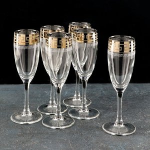 Набор бокалов для шампанского 170 мл «Нэро», 6 шт