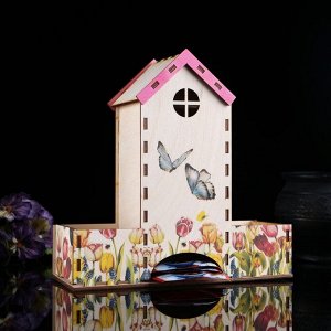 Чайный домик "Домик для бабочек", 20х20х8 см