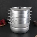 Манты-казан, 6 л, с 4 сетками