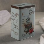Банка для сыпучиx продуктов с носиком «Кофе» 1,5 л, 12?8?18,5 см