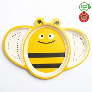 Тарелка детская «Пчелка», бамбук 4533924