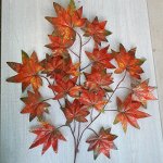 Ветка клена.  Искусственные растения