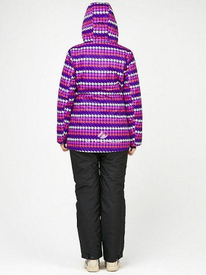 Женский зимний костюм горнолыжный темно-фиолетового цвета 01937TF