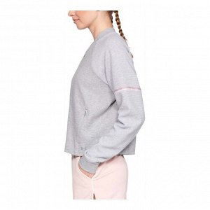 Джемпер женский Модель: DOUBLE KNIT BOMBER Steel Medium Heather / Aluminum Medium Heather / Flushed Pink Бренд: Un*der Arm*our