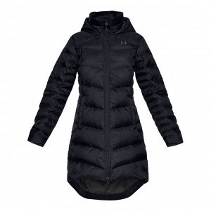 Пуховик женский Модель: Down Sweater Parka- WARM Black / / Charcoal Бренд: Un*der Arm*our